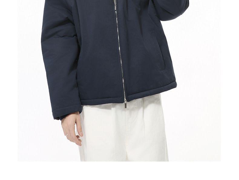 Contrast Collar Zip Jacket Product Image