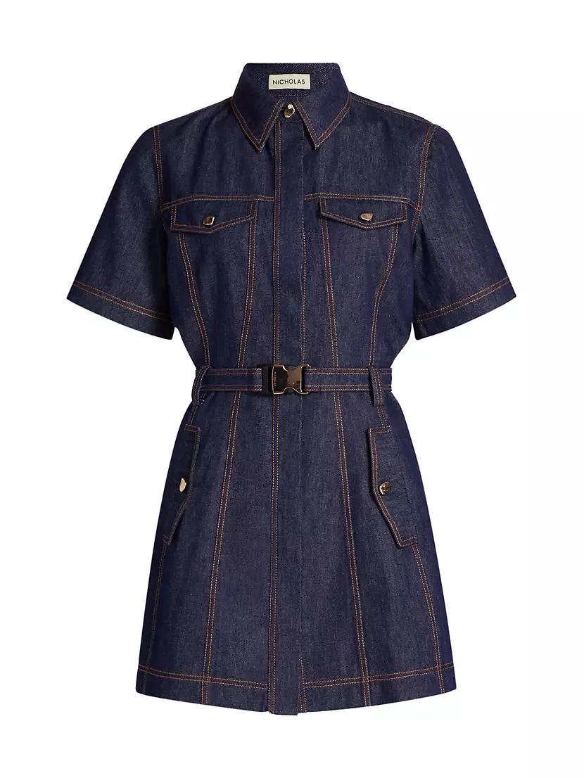 Safia Denim Utility Minidress Product Image