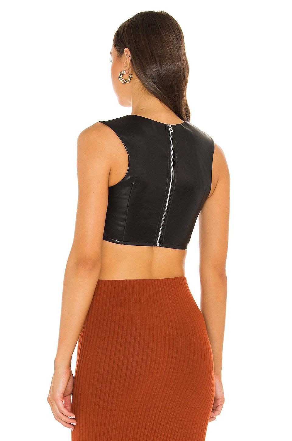 Keilani Leather Top superdown Product Image