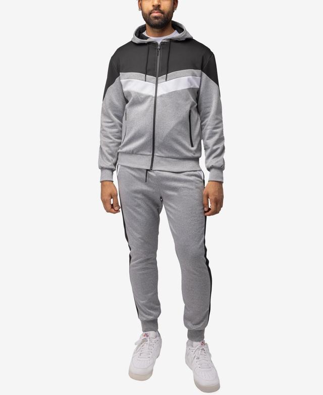 X-Ray Mens Zip Up Hoodie Track Suit - Black/Red Product Image