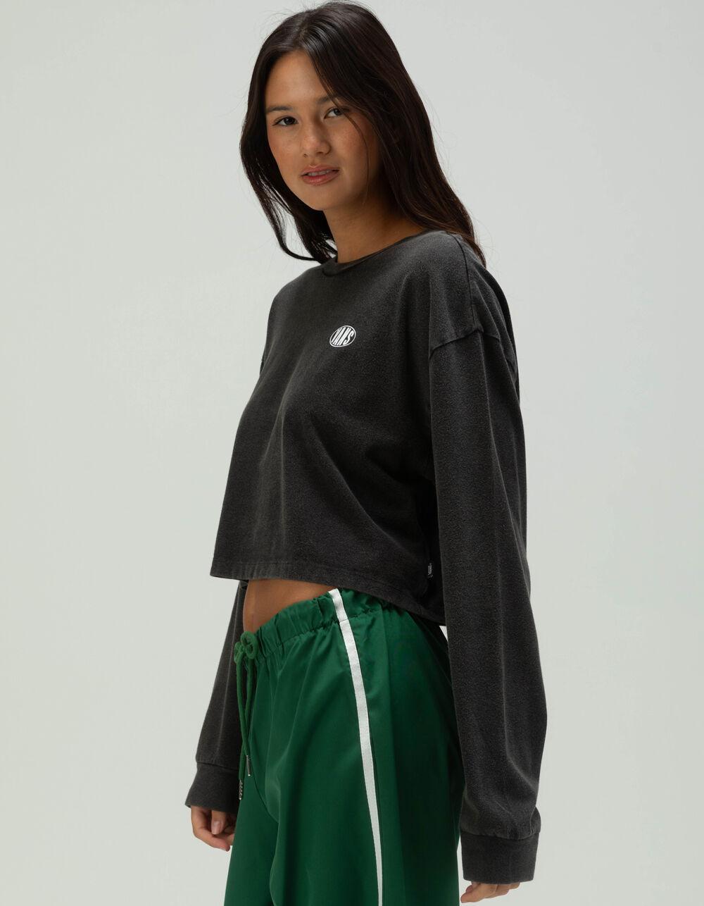 VANS Oval Wash Relaxed Womens Long Sleeve Crop Tee Product Image