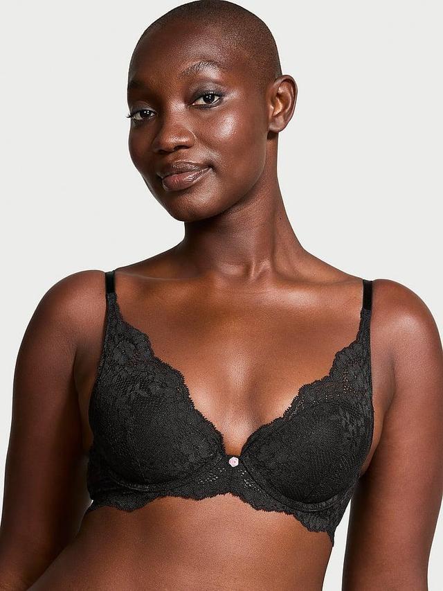 Lace Lightly Lined Plunge Bra Product Image