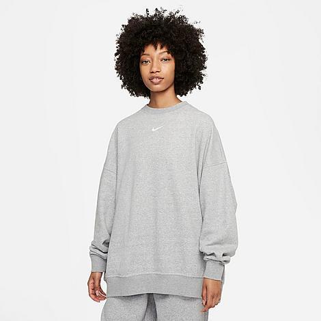 Nike Womens Sportswear Collection Essentials Oversized Fleece Crewneck Sweatshirt Product Image