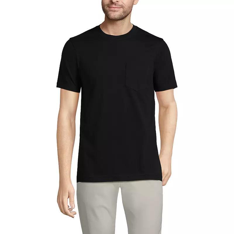 Mens Lands End Supima Pocket Tee Product Image