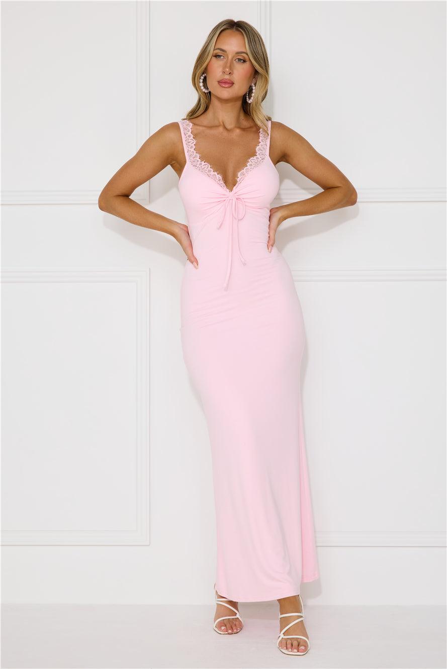 Romance Delight Maxi Dress Pink Product Image