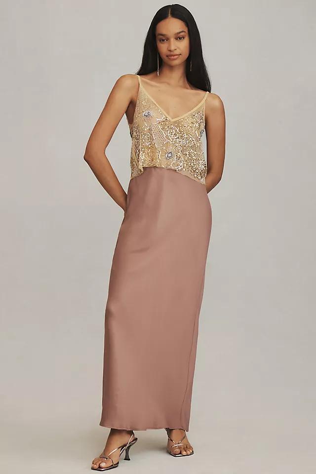 By Anthropologie Floral Sheer Sequin Cami product image