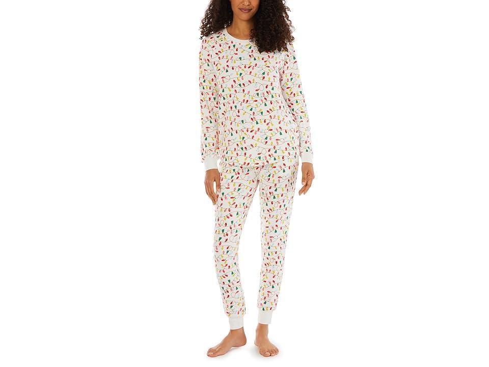 Pajamarama Christmas Lights Long PJ Set (Holiday Lights) Women's Pajama Sets Product Image