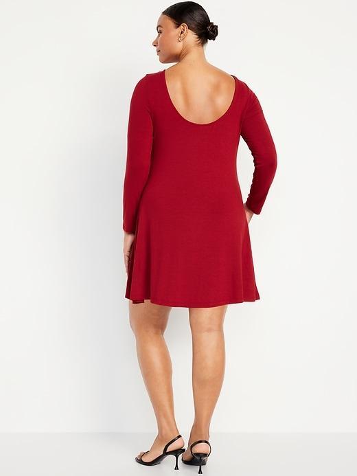 Long-Sleeve Mini Swing Dress Product Image