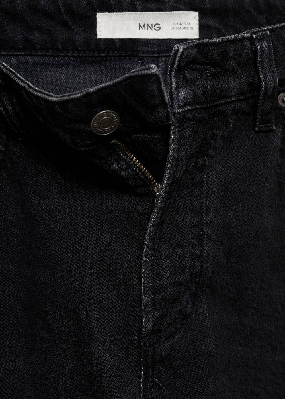 MANGO MAN - Ben tapered fit jeans black denimMen Product Image