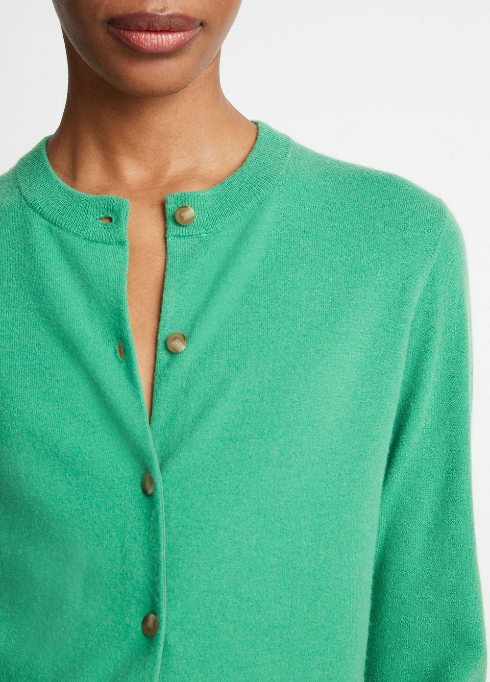 Womens Wool-Blend Shank-button Cardigan, Dark Parakeet, Size XS Vince Product Image