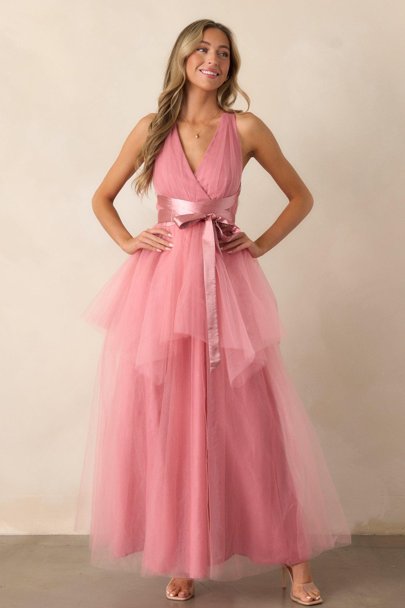 Graceful Movements Rose Maxi Dress Product Image