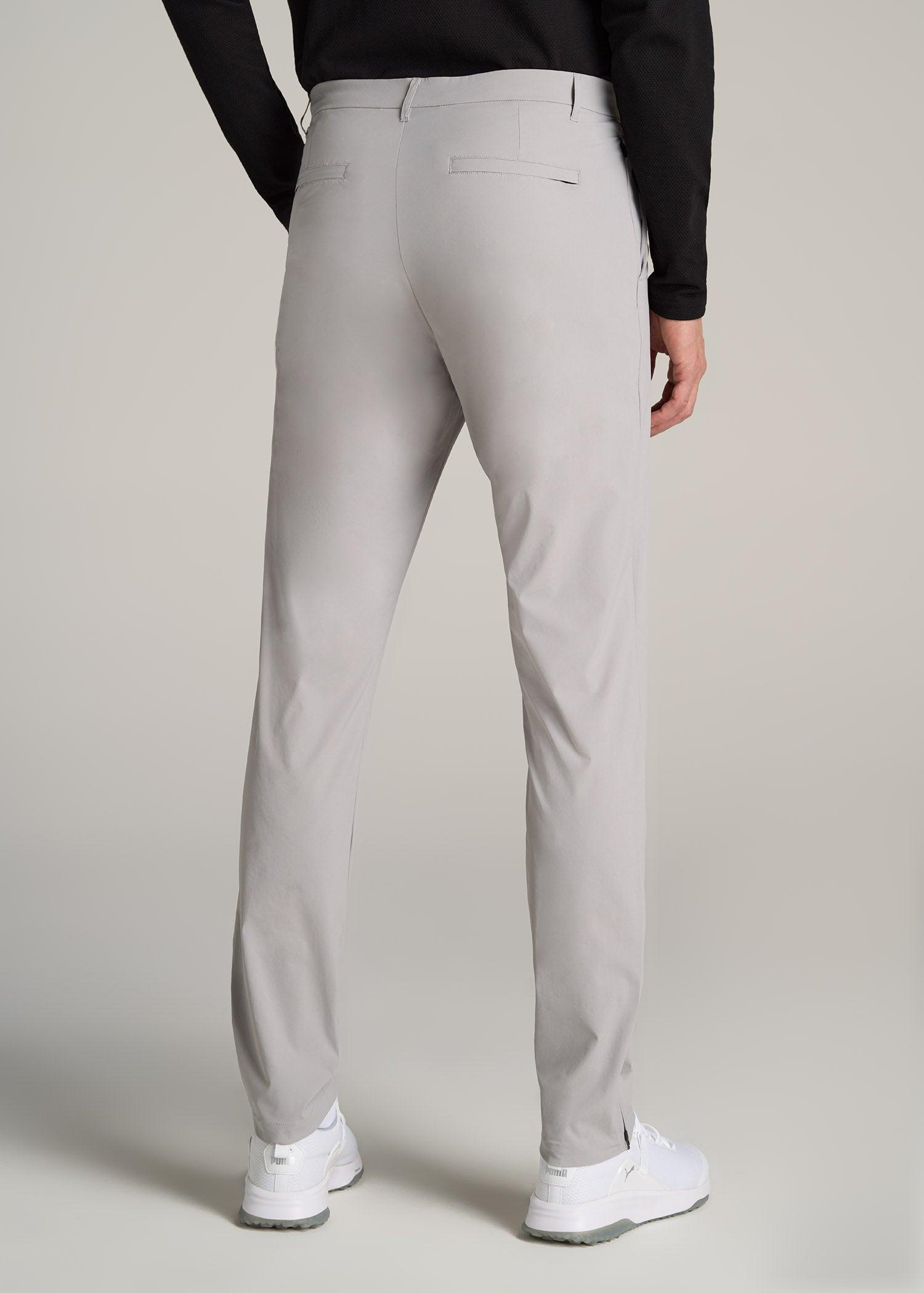 Performance Chino Pants for Tall Men in Light Grey Product Image