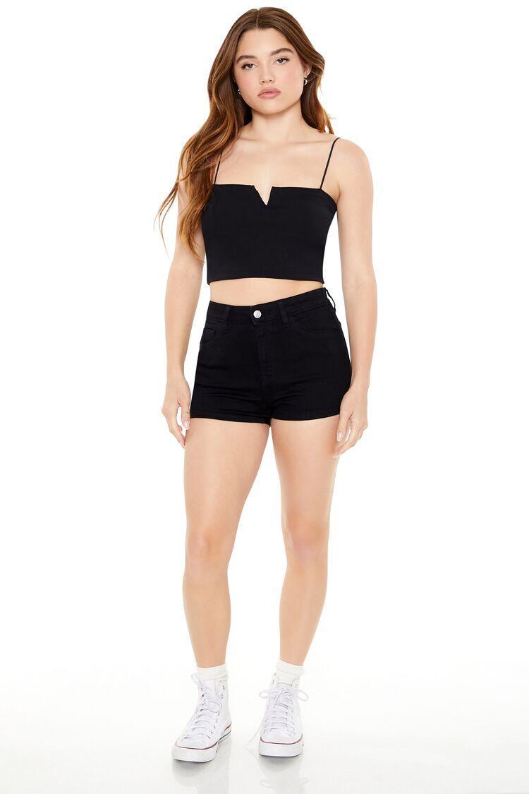 High-Rise Stretch-Denim Shorts | Forever 21 Product Image