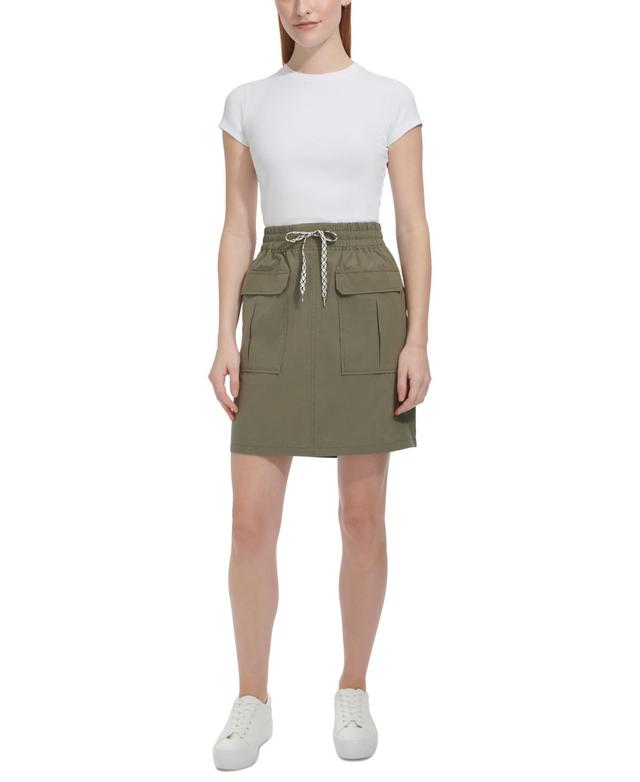 Andrew Marc Sport Womens Cotton Poplin Cargo Skirt Product Image