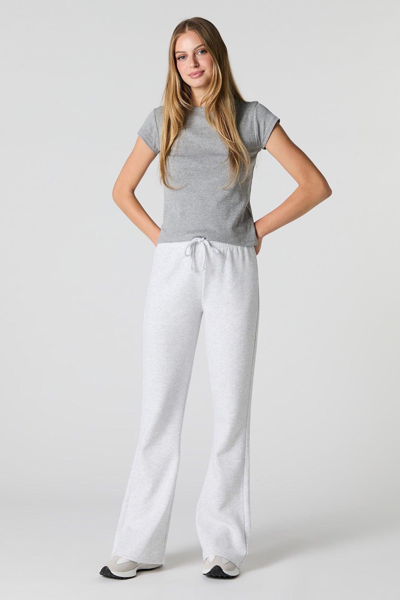 Fleece Drawstring Flare Sweatpant Female Product Image