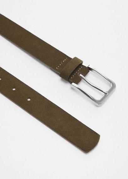 MANGO MAN - Suede belt khakiMen Product Image