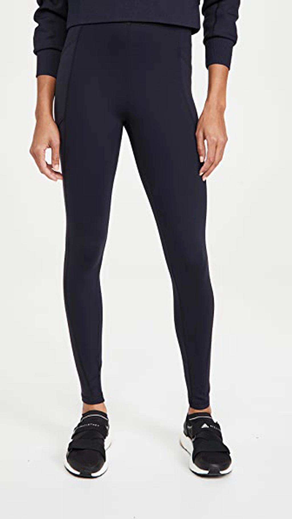 Logo-print Scuba Leggings In Navy Product Image