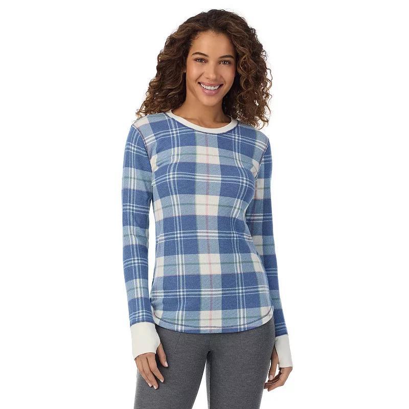 Womens Cuddl Duds Cozy Stretch Thermal Long Sleeve Crew Top Product Image