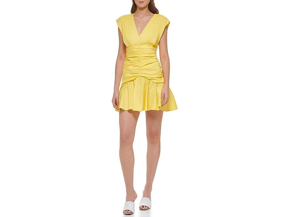 DKNY Womens Poplin Midi Dress Product Image