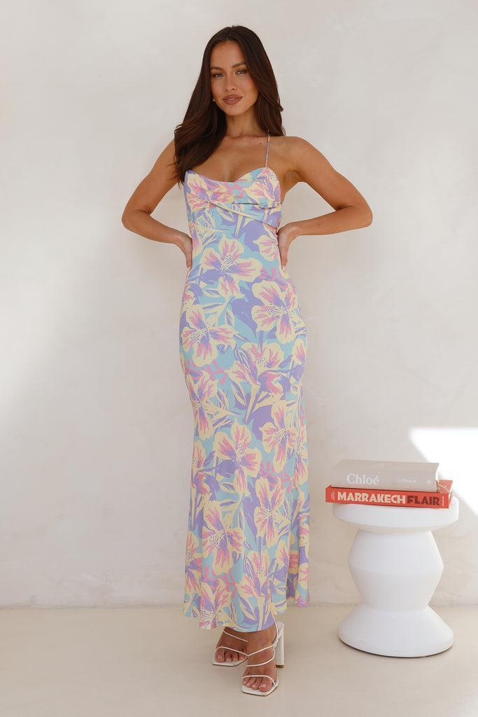 Frangipani Fantasy Maxi Dress Multi Product Image