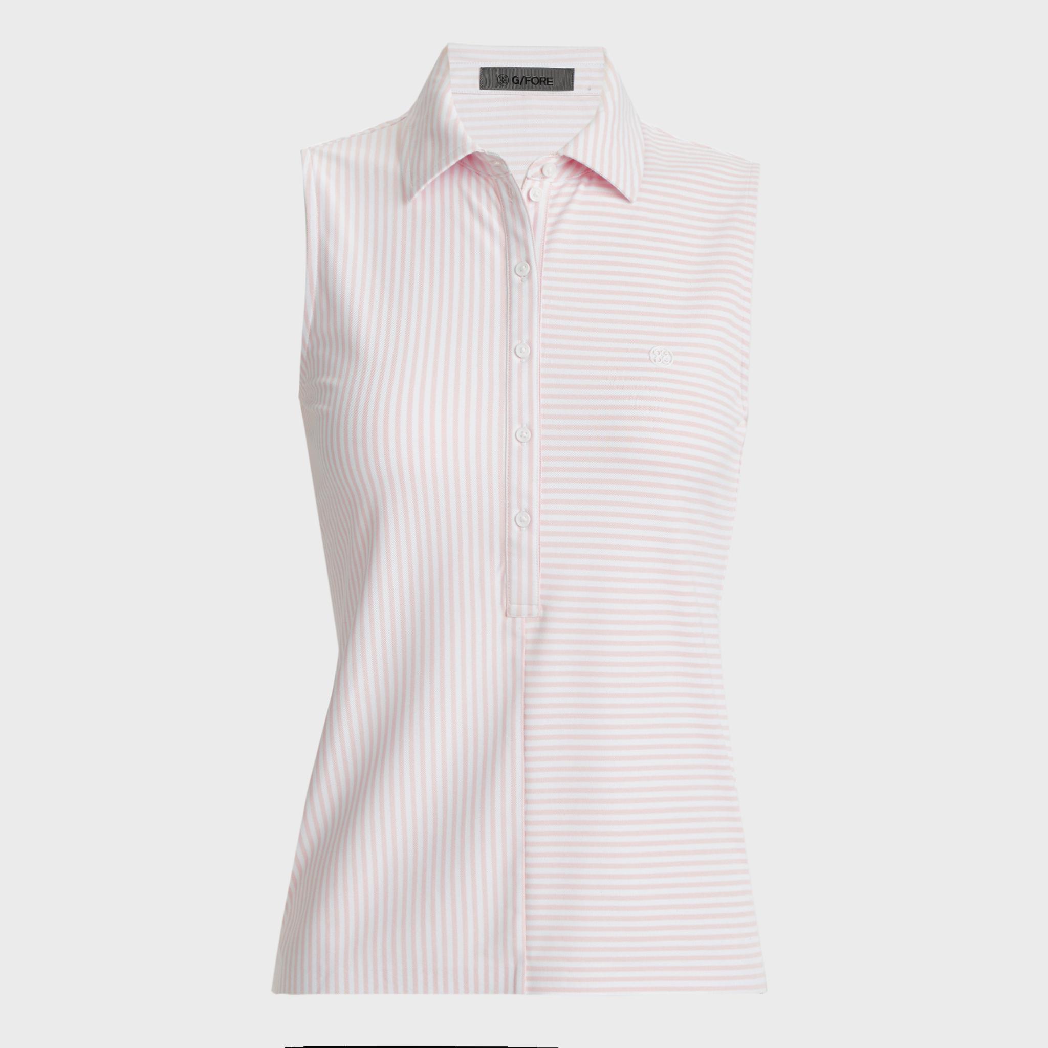 FEEDER STRIPE TECH PIQUÉ SLEEVELESS POLO product image