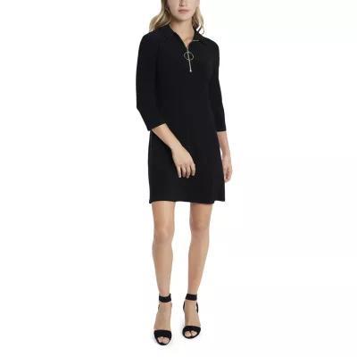 MSK Womens 3/4 Sleeve Shift Dress Product Image