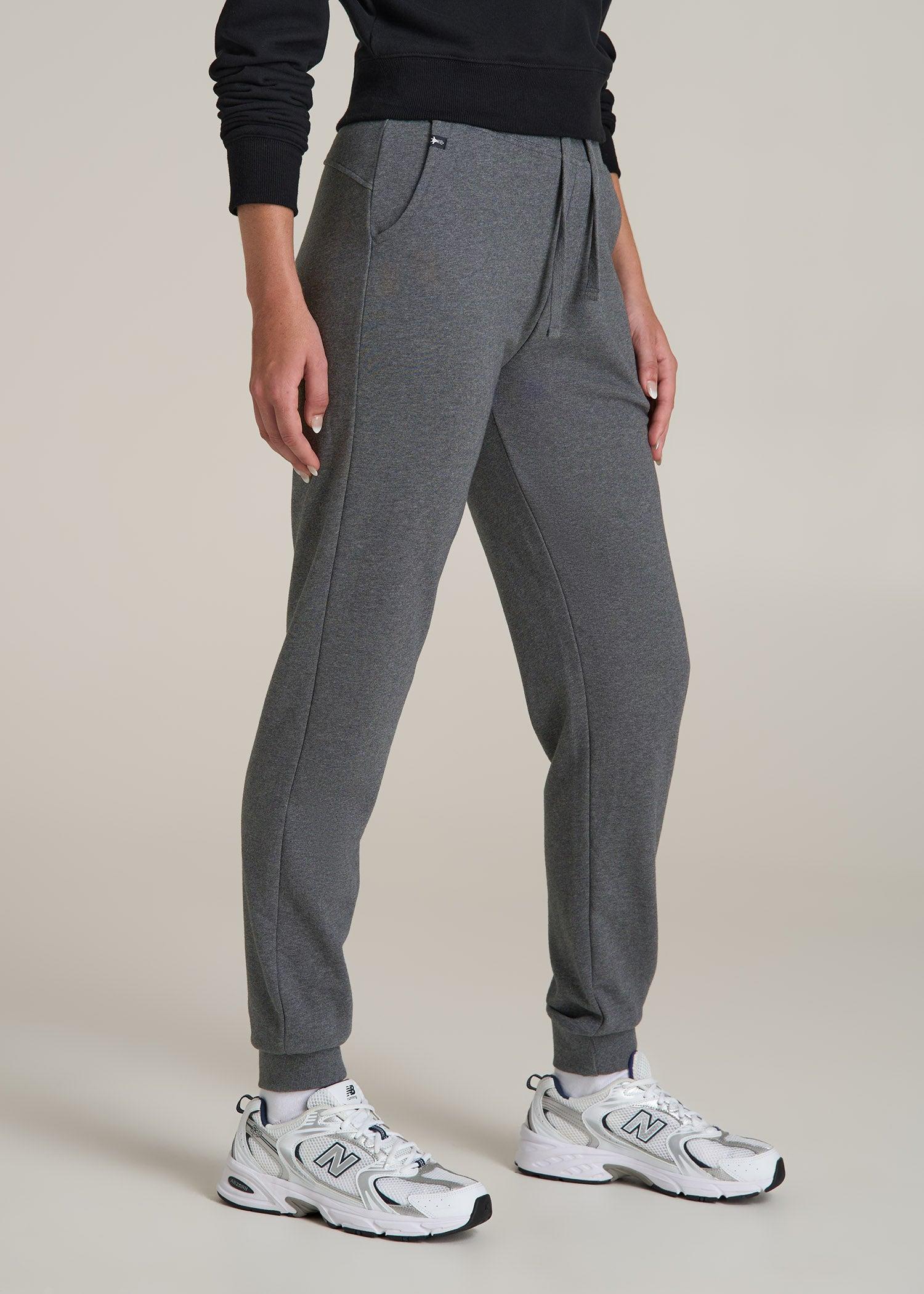 Wearever 2.0 French Terry Joggers for Tall Women in Charcoal Mix Product Image