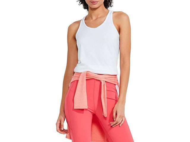 NIC+ZOE Flowfit Scoop Tank (Paper White) Women's Clothing Product Image