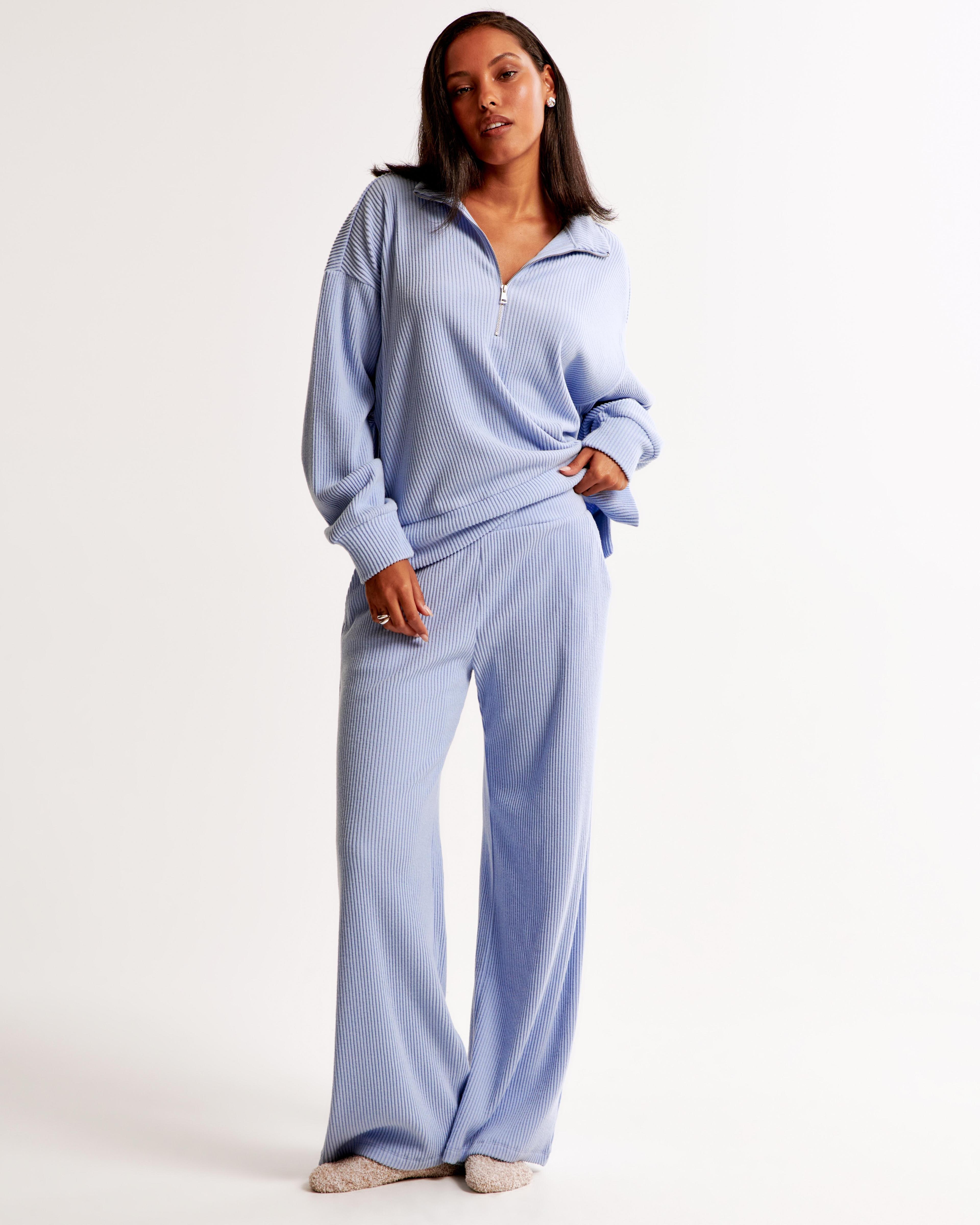 Brushed Rib Wide Leg Sweatpant Product Image