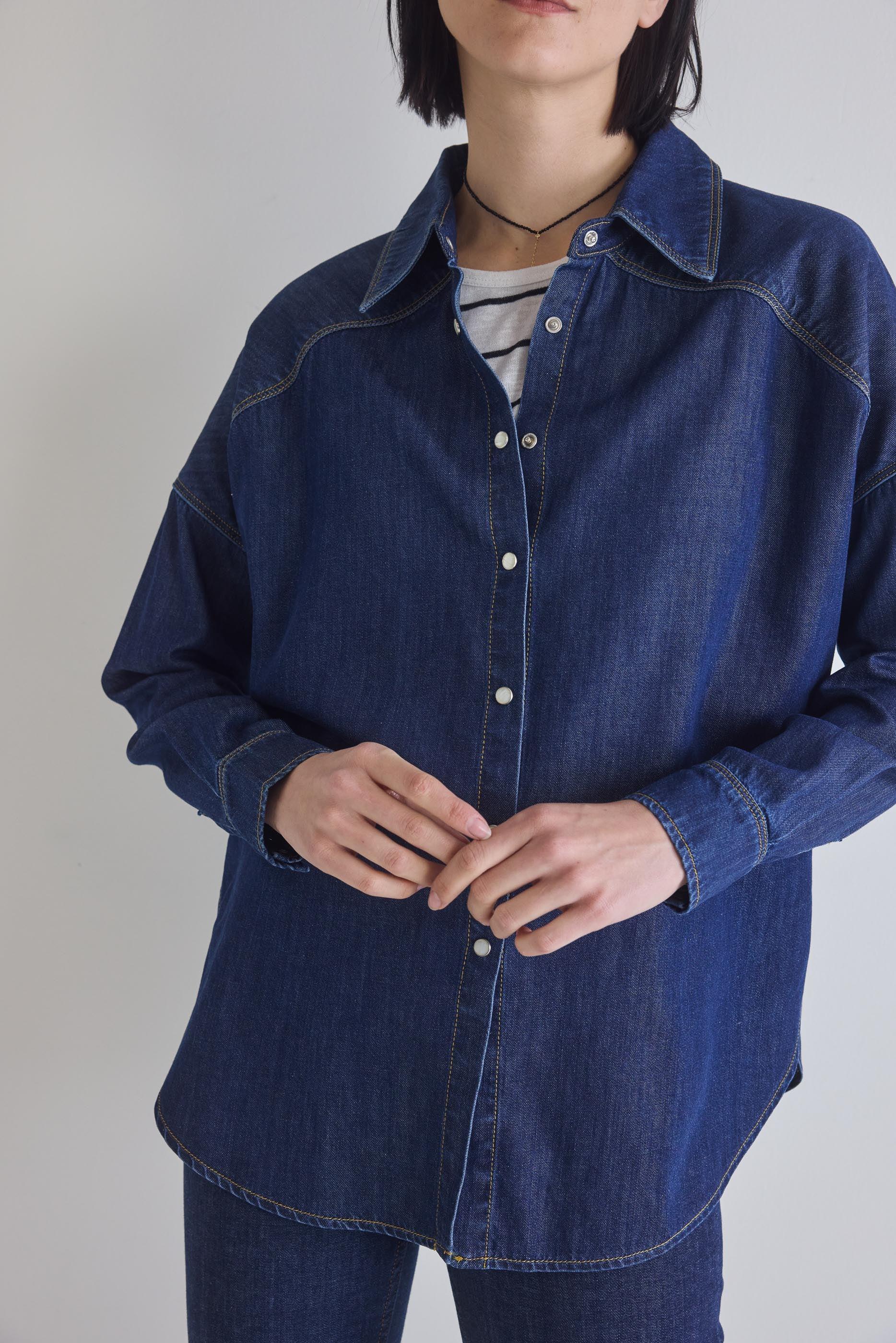 Refine Oversized Denim Tunic Product Image