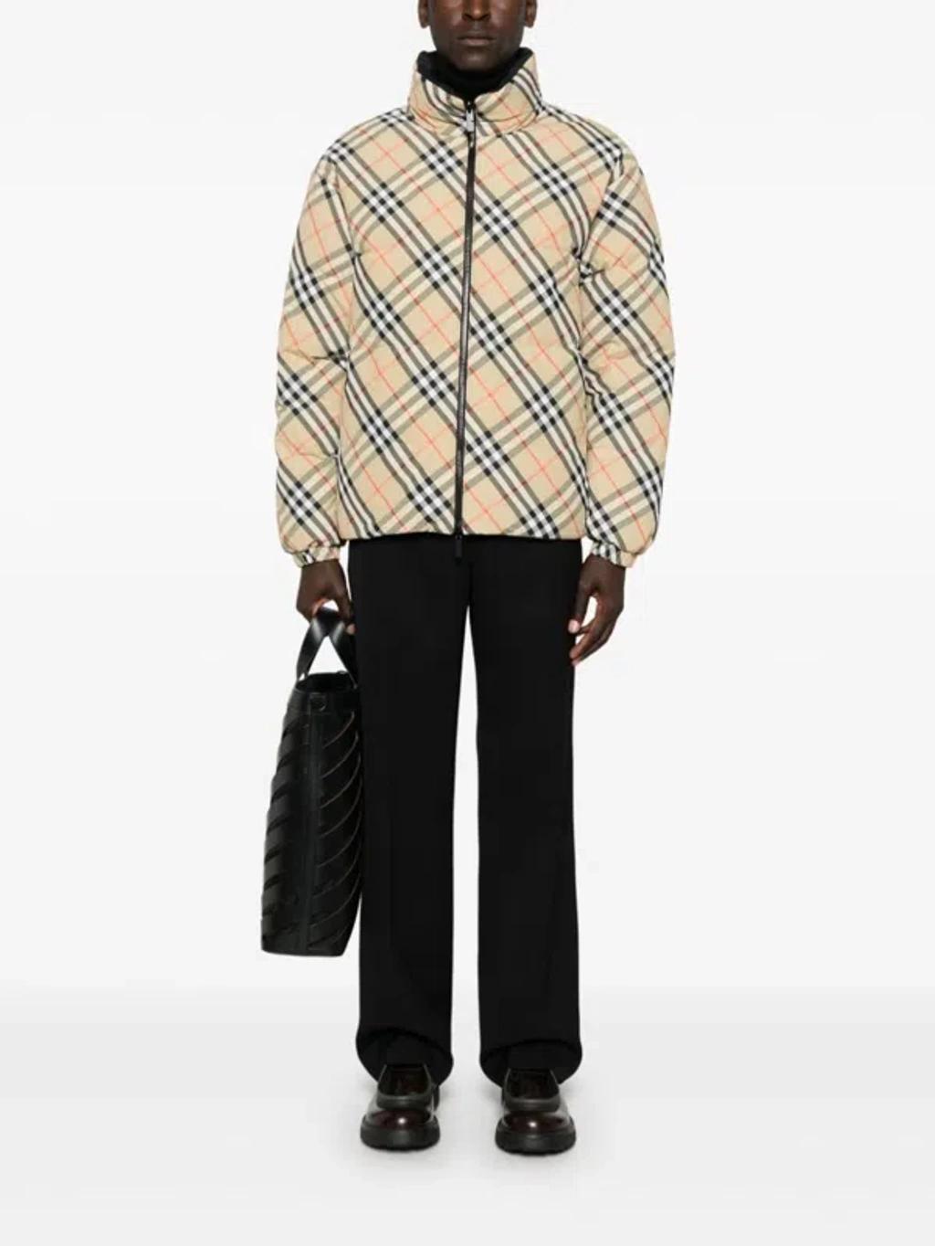 BURBERRY Reversible Down Jacket In Neutral Product Image