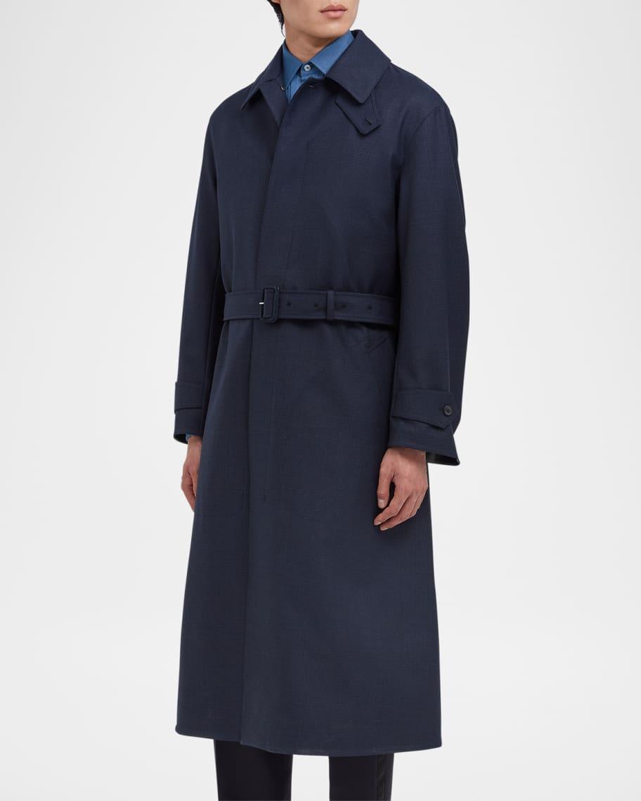 Mens Bonded Wool Trench Coat Product Image