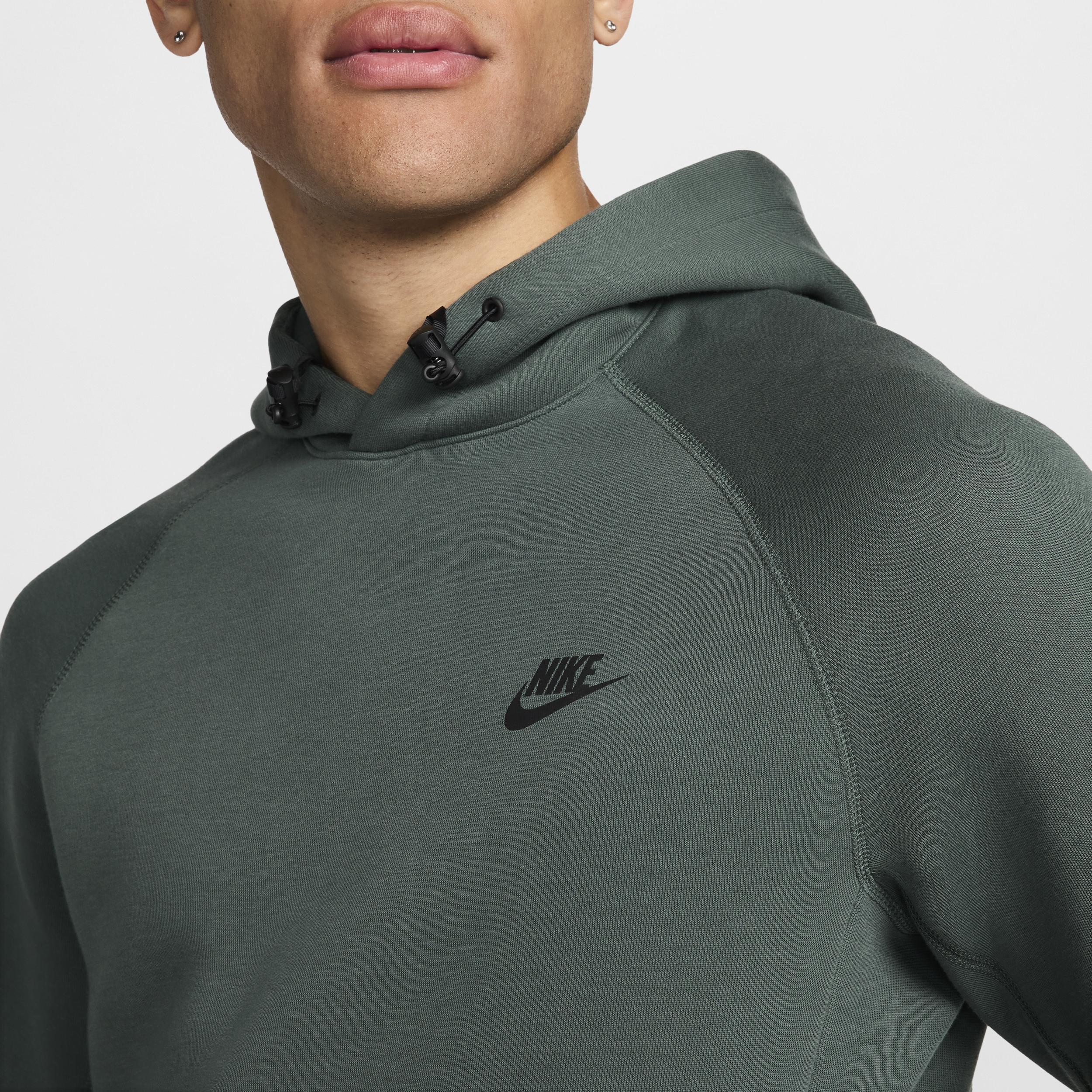 Nike Mens Tech Fleece Pullover Hoodie - Vintage Green/Black Product Image