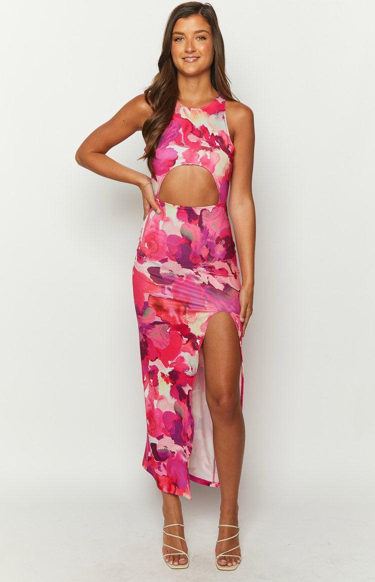 New News Pink Print Maxi Dress Product Image