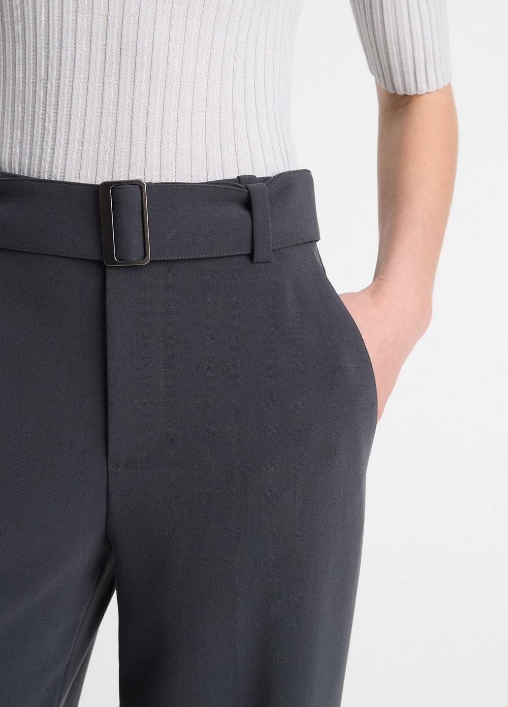 High-Waist Belted Wide-Leg Trouser Product Image