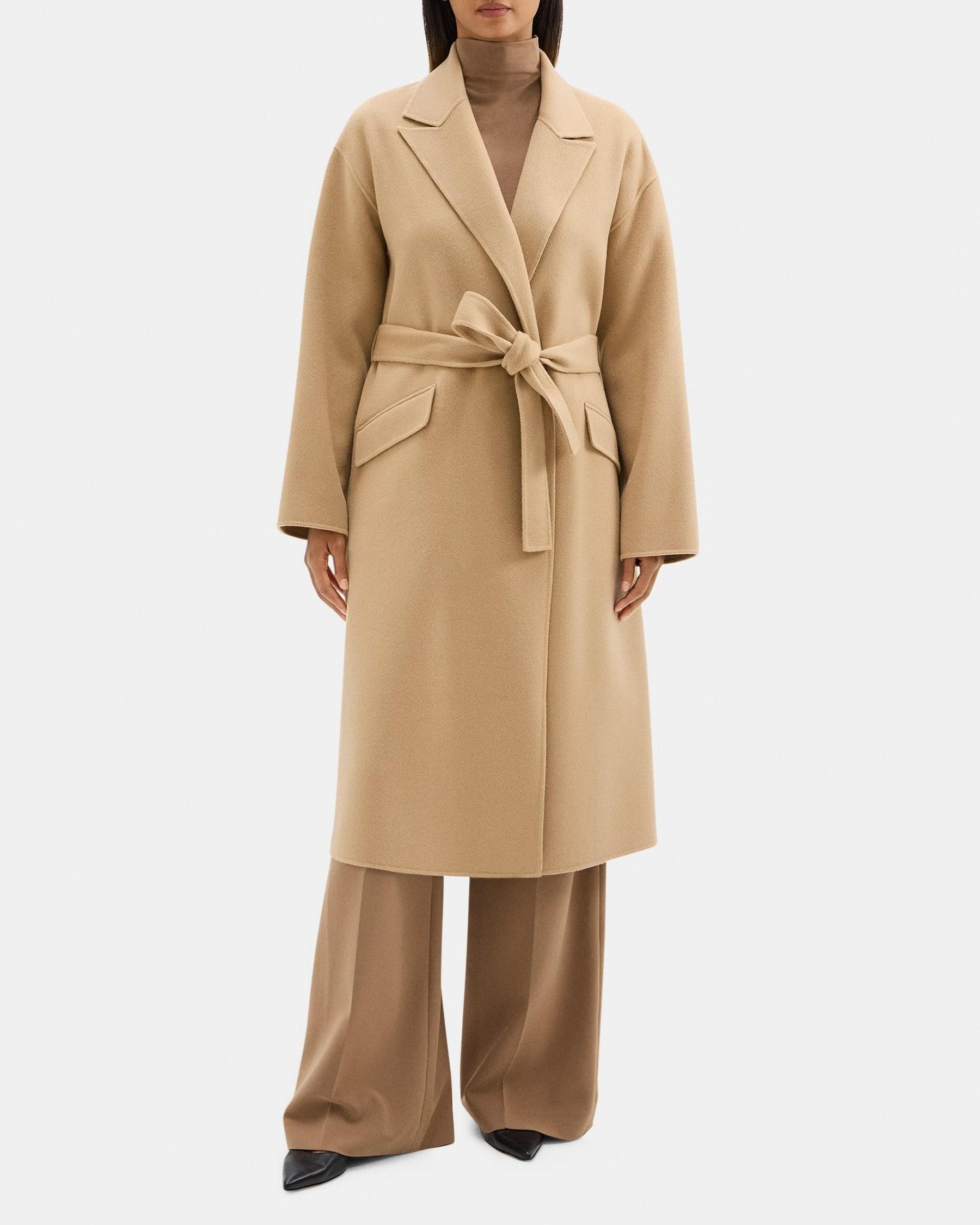 Robe Coat in Double-Face Wool-Cashmere Product Image