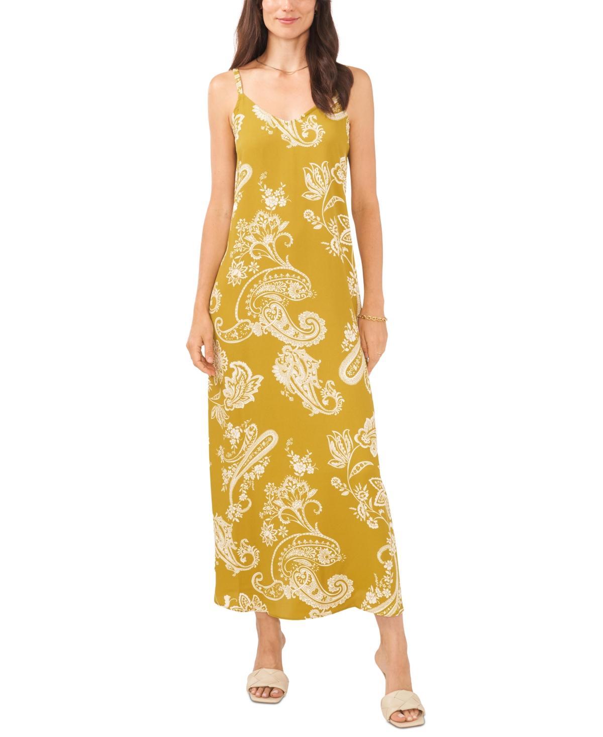 Vince Camuto Womens Paisley Sleeveless Maxi Dress Product Image