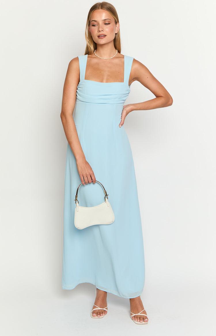 Misty Light Blue Maxi Dress Product Image