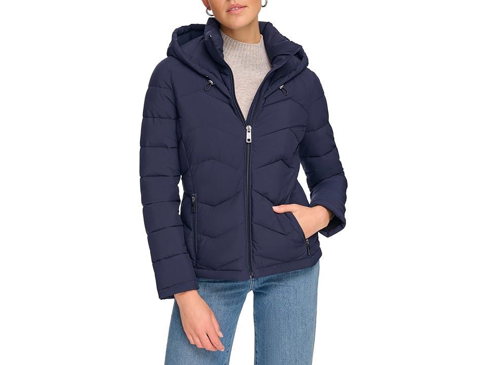 Womens Calvin Klein Short Stretch Puffer Jacket Product Image