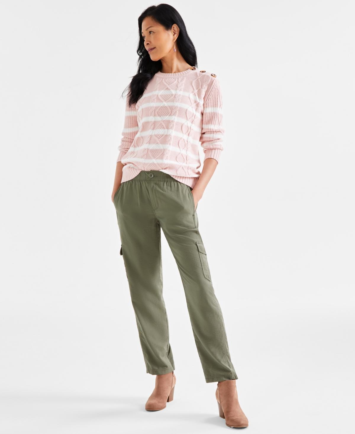 Style & Co Womens Soft Pull-On Cargo Pants, Created for Macys Product Image