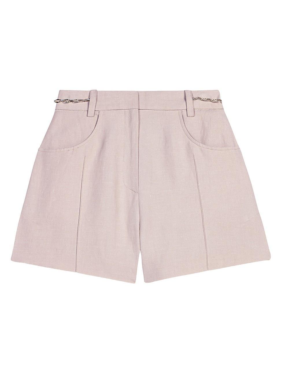 Womens Linen Shorts Product Image