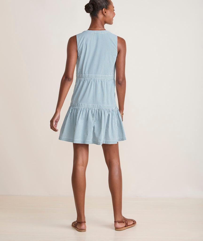 Harbor Seersucker Tiered Dress Product Image