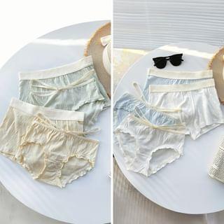 Couple Matching Set: Swan Panties + Boxers Product Image