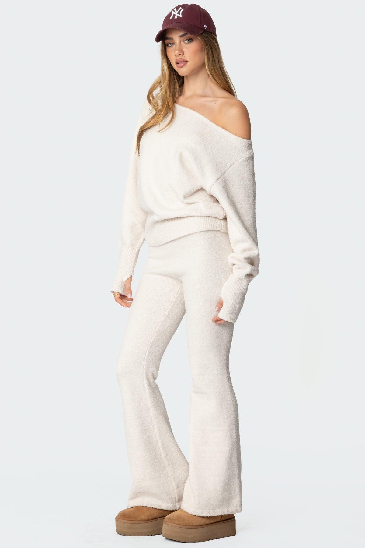 Plush Oversized Asymmetric Sweater Product Image