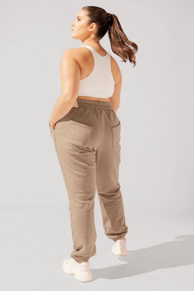 Cloud Rollover Sweatpant - Milk Tea Product Image