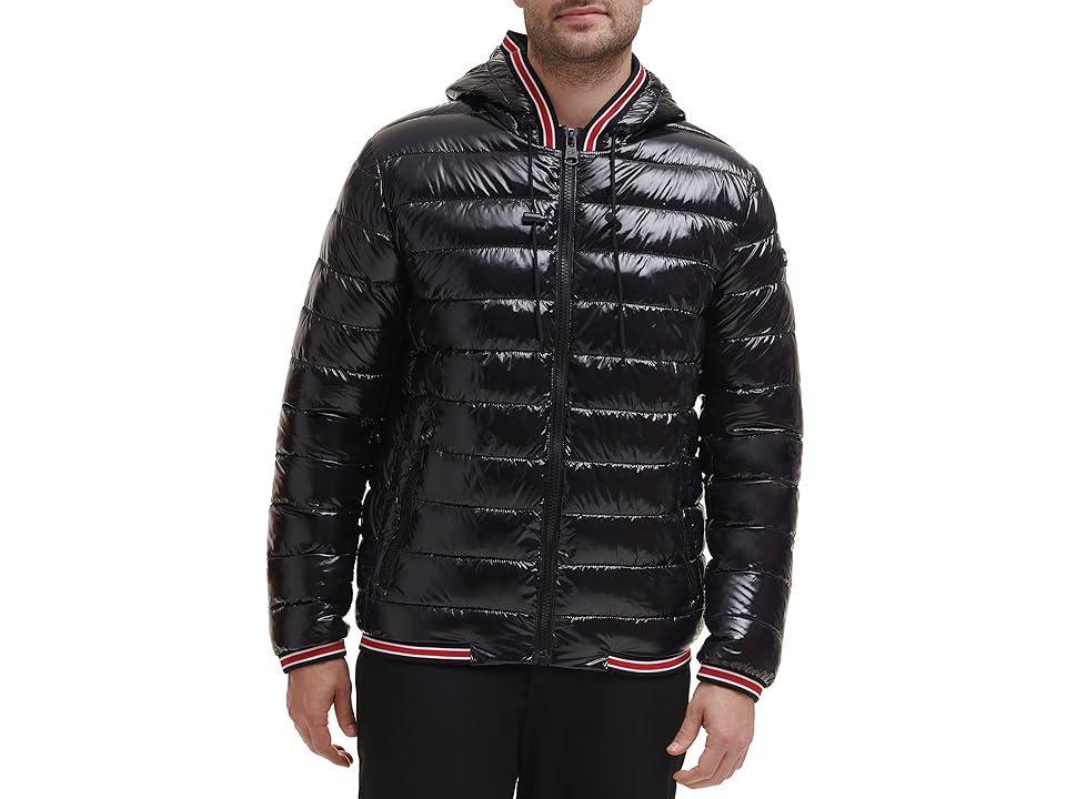 Calvin Klein Calvin Klein Men's Hooded Super Shine Puffer Jacket (Black) Men's Jacket Product Image