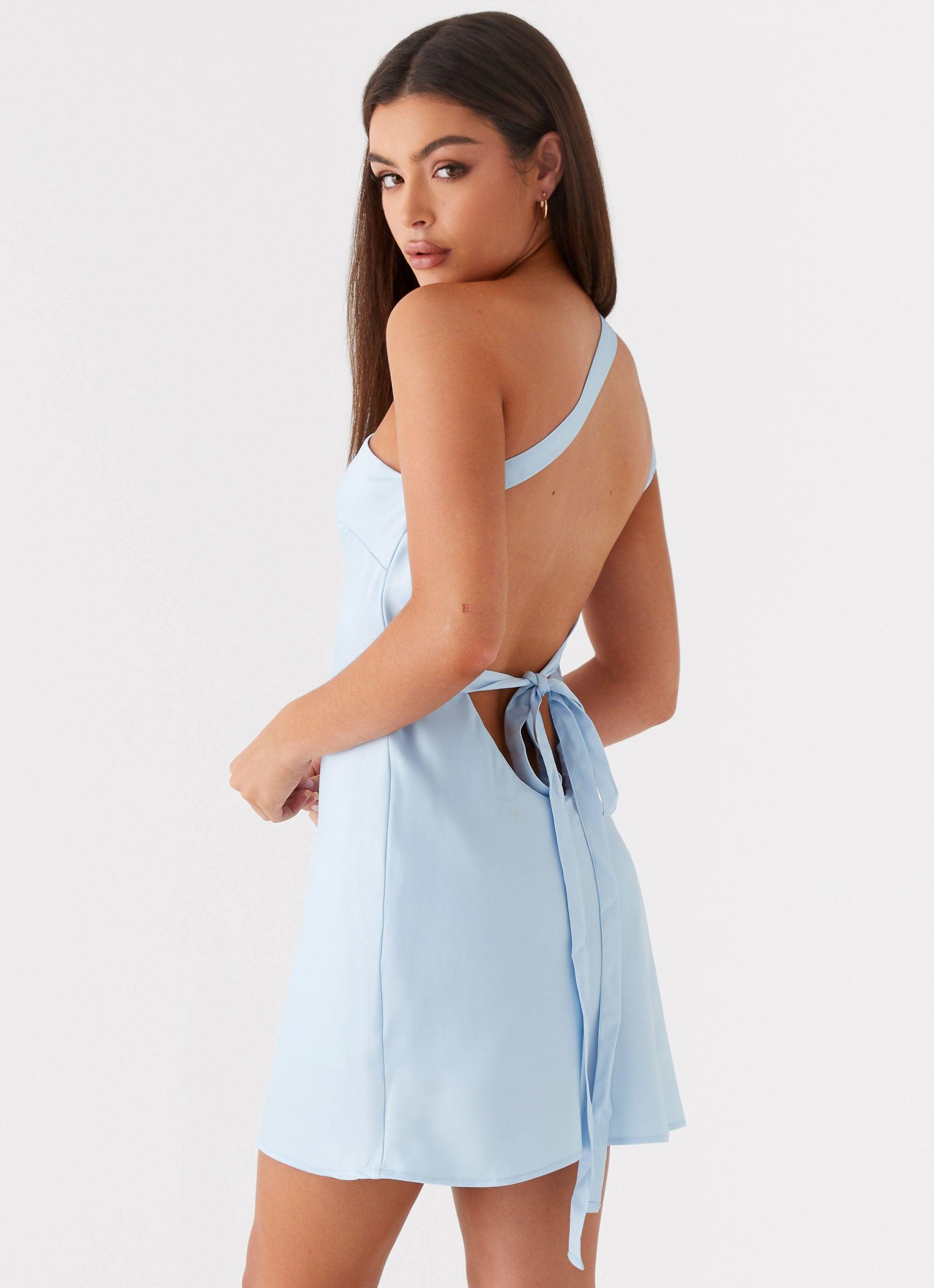 Lights Out Mini Dress - Blue Product Image