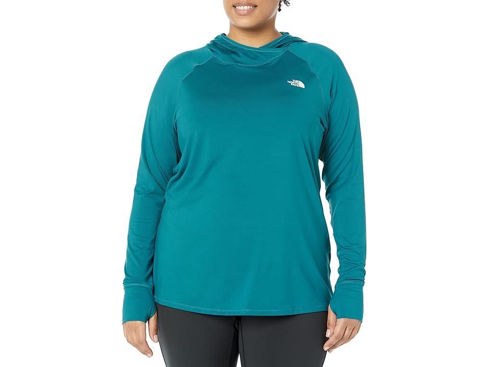 The North Face Plus Size Class V Water Hoodie Coral) Women's Clothing Product Image