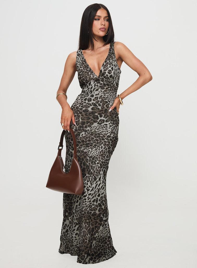 Nellie Maxi Dress Leopard Product Image