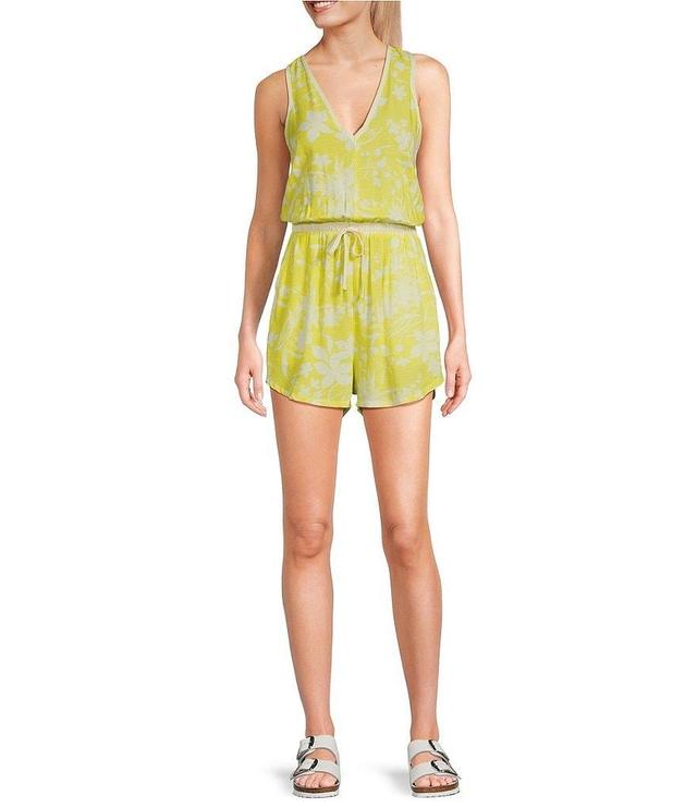 Hurley Garden Printed Sleeveless Romper Product Image